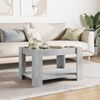 vidaXL Table basse avec LED gris b&eacute;ton 73x53x45 cm bois d'ing&eacute;nierie