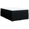 vidaXL Sommier &agrave; lattes de lit avec matelas noir 120x190 cm tissu