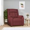 vidaXL Fauteuil de massage Rouge bordeaux Similicuir