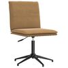 vidaXL Chaise &agrave; manger Marron Velours