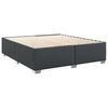 vidaXL Sommier &agrave; lattes de lit avec matelas Noir 200x200 cm Similicuir