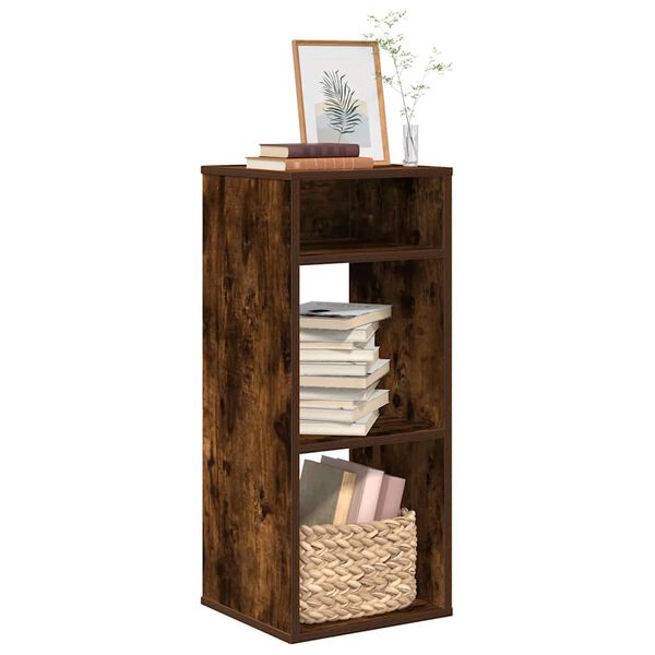vidaXL Bibliothèque chêne fumé 34x31x80 cm bois d'ingénierie