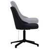 vidaXL Chaises pivotantes &agrave; manger lot de 4 noir tissu