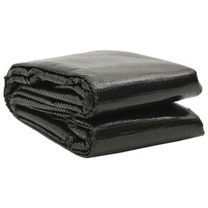 vidaXL Film solaire de piscine PE rectangulaire flottant 6x4 m Noir