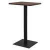 vidaXL Table de bistro Cendre fonc&eacute; 70x70x107 cm