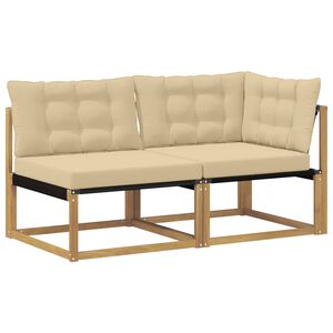 vidaXL Unit&eacute; de canap&eacute; sectionnel Blanc 162,5 x 83 x 73 cm