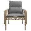 vidaXL Salon de jardin avec coussins 4 pcs beige r&eacute;sine tress&eacute;e