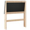 vidaXL T&ecirc;te de lit capitonn&eacute;e Gris clair 75 cm Pin massif