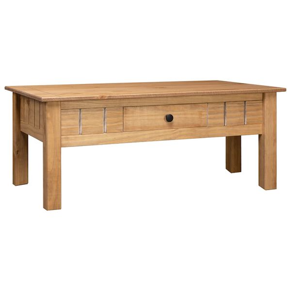 vidaXL Table basse 100x60x43,5 cm Pin massif Assortiment Panama