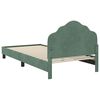 vidaXL Cadre de lit pour enfants avec t&ecirc;te de lit Vert Mer 80 x 200 cm