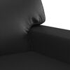 vidaXL Canap&eacute; &agrave; 2 places Noir 120 cm Similicuir