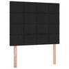 vidaXL Lit avec rangement et LED avec LED Noir 120 x 200 cm Polyester