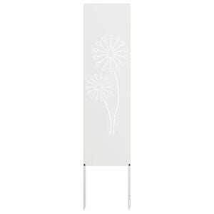 vidaXL &Eacute;cran de confidentialit&eacute; de jardin Fretwork Blanc 32 x 140 cm