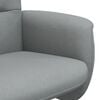 vidaXL Fauteuil inclinable avec repose-pied gris clair tissu