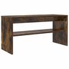 vidaXL Meuble TV 80 x 30 x 40 cm Ch&ecirc;ne fum&eacute; Bois d'ing&eacute;nierie