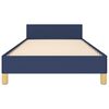 vidaXL Cadre de lit sans matelas bleu 90x190 cm tissu