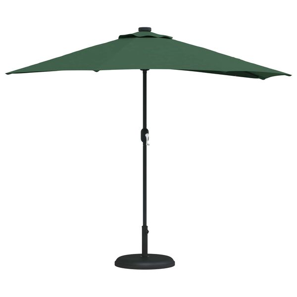 vidaXL Parasol de jardin Vert 294 x 150 x 224 cm Polyester et Acier