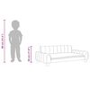 vidaXL Canap&eacute; pour enfants cr&egrave;me 90x53x30 cm similicuir