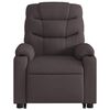 vidaXL Fauteuil inclinable marron foncé tissu