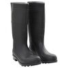 vidaXL Bottes de pluie noir taille 45 PVC