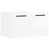vidaXL Armoire murale Blanc brillant 60x36,5x35 cm Bois d'ing&eacute;nierie