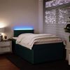 vidaXL Sommier &agrave; lattes de lit avec matelas vert fonc&eacute; 120x190 cm