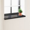 vidaXL Appui de fen&ecirc;tre Anthracite avec grain de bois PVC
