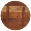 vidaXL Dessus de table &Oslash; 50x3,8 cm rond bois massif de r&eacute;cup&eacute;ration