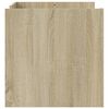 vidaXL Table basse ch&ecirc;ne sonoma 80x50x50 cm bois d'ing&eacute;nierie
