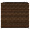 vidaXL Jardini&egrave;re marron 36x30x32 cm r&eacute;sine tress&eacute;e