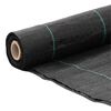 vidaXL Membrane anti-mauvaises herbes noir 2x100 m PP