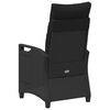 vidaXL Chaises de jardin inclinables Noir 56 x 60 x 112 cm