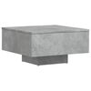vidaXL Table basse gris b&eacute;ton 60x60x31,5 cm bois d'ing&eacute;nierie