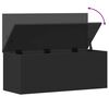 vidaXL Bo&icirc;te de rangement noir 90x35x35 cm bois d'ing&eacute;nierie
