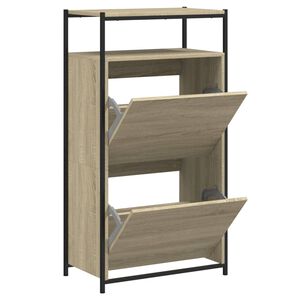 vidaXL Cabinet &agrave; chaussures Ch&ecirc;ne Sonoma N/A