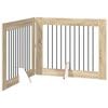 vidaXL Porte de chien pliable avec supports 2 pcs Ch&ecirc;ne Sonoma