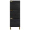 vidaXL Buffet noir 40x33x110 cm bois d'ing&eacute;nierie