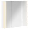 vidaXL Armoire Miroir de Salle de Bain Blanc 63,5 x 15,5 x 60,5 cm