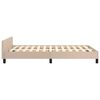 vidaXL Cadre de lit sans matelas cappuccino 120x190 cm similicuir