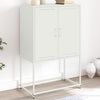 vidaXL Buffet haut blanc 68,5x38,5x107 cm acier