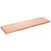 vidaXL Comptoir de salle de bain marron 100x30x(2-4) cm bois trait&eacute;