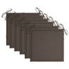 vidaXL Chaises pliables d'ext&eacute;rieur lot de 6 et coussins Bois d'acacia