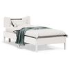 vidaXL Cadre de lit sans matelas blanc 75x190 cm bois de pin massif