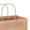 vidaXL Sacs en papier 50 pcs avec poign&eacute;es marron 45x17x48 cm