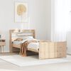 vidaXL Cadre de lit avec t&ecirc;te de lit sans matelas 90x200 cm