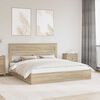 vidaXL Lit de Rangement Ch&ecirc;ne Sonoma 180 x 200 cm Bois d'ing&eacute;nierie