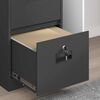 vidaXL Cabinet de Dossier Noir 44 x 50 x 106.5 cm Acier Lamin&eacute; &agrave; Froid