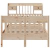 vidaXL Cadre de lit sans matelas 135x190 cm bois de pin massif
