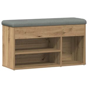 vidaXL Banc &agrave; chaussures ch&ecirc;ne artisanal 82x32x45,5 cm bois ing&eacute;nierie