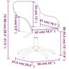 vidaXL Chaises pivotantes &agrave; manger lot de 2 Bleu Velours